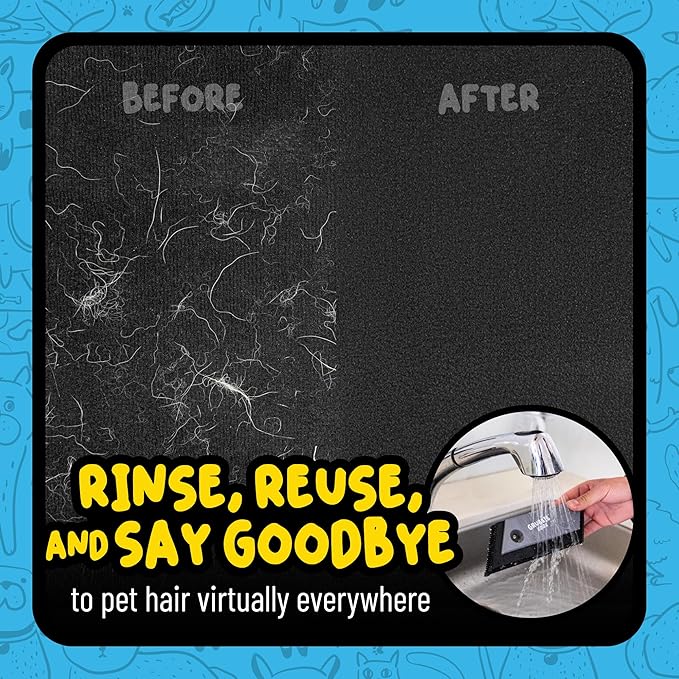 Chemical Guys Pet Hair Removal Bundle, Car Interior Pet Hair Remover Kit with Pet Hair Eraser Tool, Stain and Odor Remover Spray, and Interior Cleaner for Cars, Trucks, and SUVs