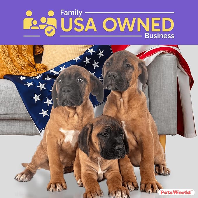 PetsWorld 2XL Dog Pee Pads 28"x44" 1200 Count – Extra Large Pet Pee Pads for Dogs & Puppies, Heavy Duty Leak-Proof Dog Training Pads, Super Absorbent Quick-Dry Potty Pads with Odor Control
