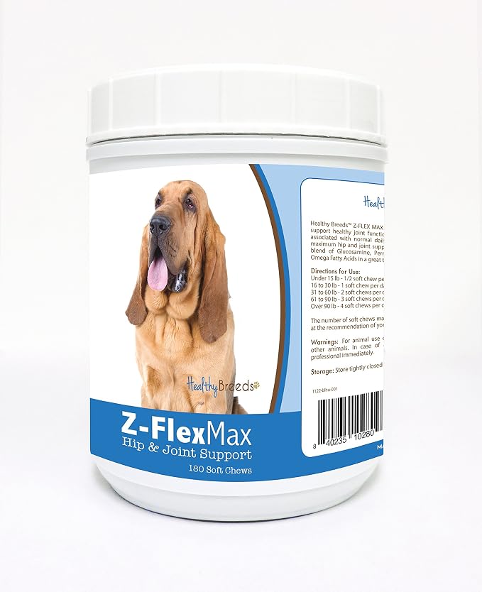 Healthy Breeds Bloodhound Z-Flex Max Hip and Joint Soft Chews 170 Count