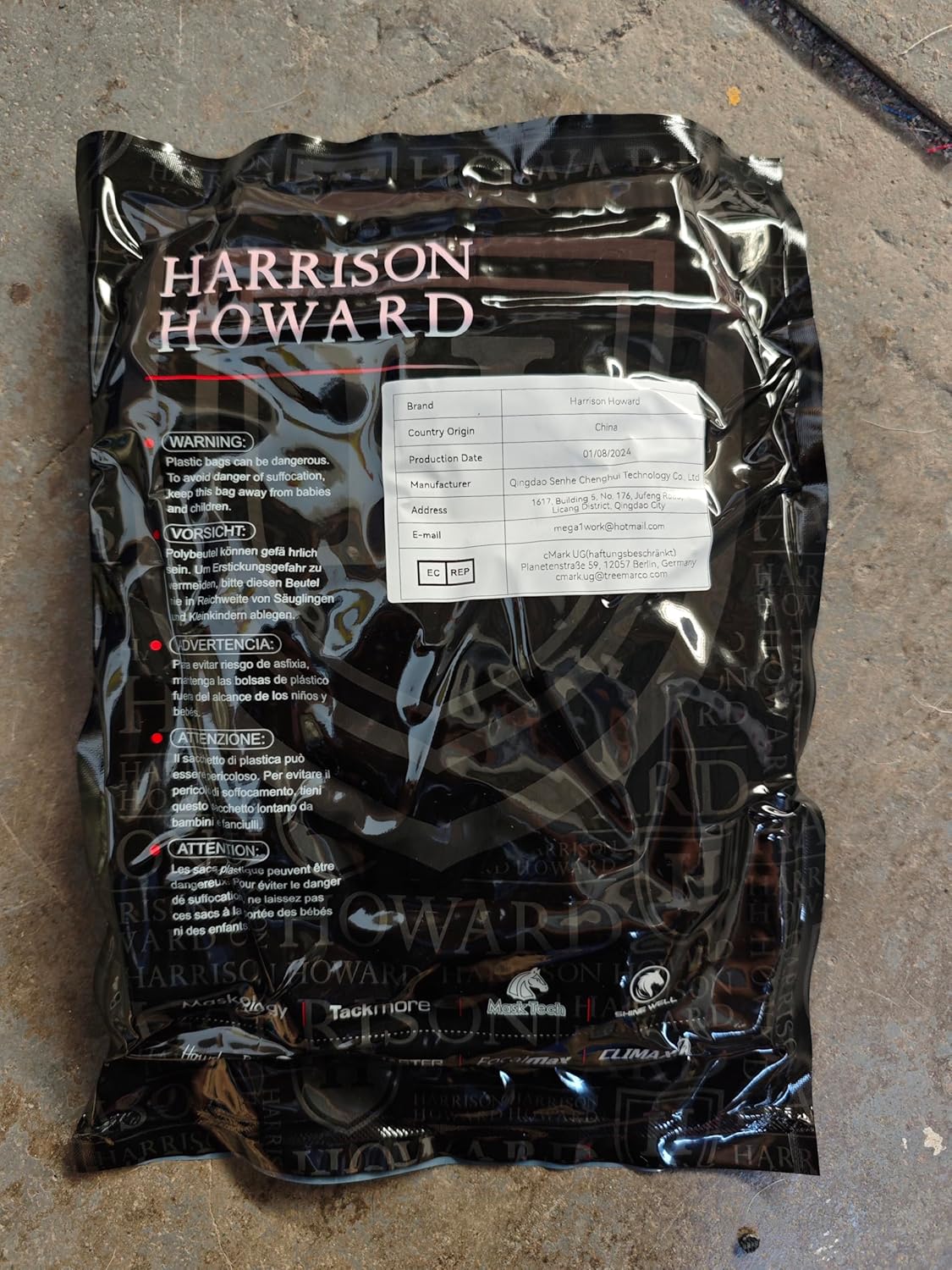 Harrison Howard CareMaster Horse Fly Mask Half Face with Ears Moonlight Silver XL Extra Full Size