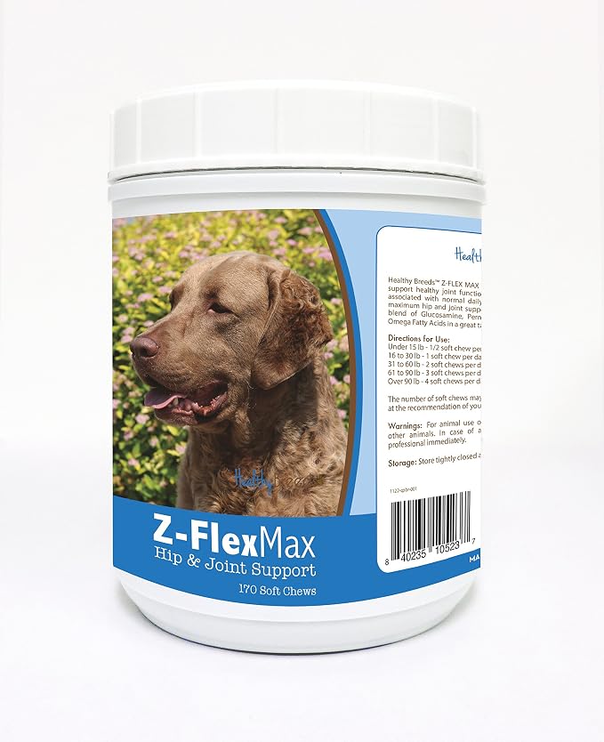 Healthy Breeds Chesapeake Bay Retriever Z-Flex Max Hip and Joint Soft Chews 170 Count