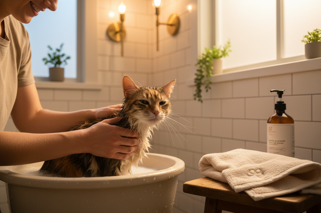 How to Bathe Your Cat Without the Stress