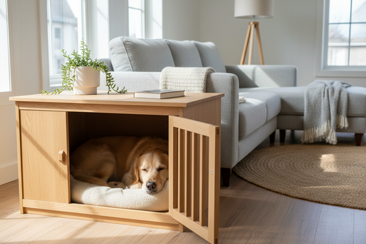 Stylish Dog Crates That Double as Side Tables