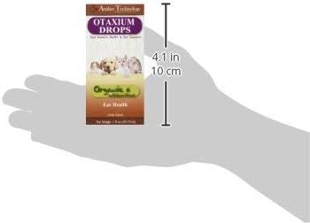 Amber NaturalZ Otaxium Drops for Dogs, Cats, Rabbits, and Small Pets | Herbal Ear Support to Help Maintain Normal Ear Function, Soothe Occasional Discomfort, and Promote Ear Health