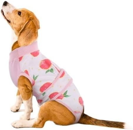 Dog Recovery Suit – Soft Bodysuit for Post-Surgery Care, Comfortable and Breathable, Alternative to Cone, for Small to Large Dogs (Pink Peach, 2XL)
