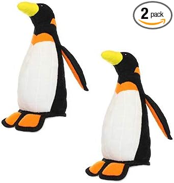 TUFFY® - 2 Pack Original : Penguin Dog Toy : : Ultra Durable Plush Toy with Multiple Layers & Reinforced Seams, Washable and Floats, Original Construction