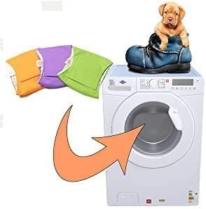 PETTING IS CARING Male Dog Wraps Washable & Reusable Belly Band Diapers Materials Durable Machine Washable Doggie Pee Puppy Pads Diaper Trainer Potty - 3 Pack Set