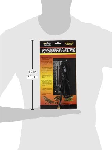 iPower 6 by 8-Inch 8W Reptile Heat Mat, LCD Digital Aquarium Thermometer, Under Tank Warmer Terrarium Heat Pad for Turtles Lizards Frogs and Other Small Animals, Multi Sizes (Pack of 3)