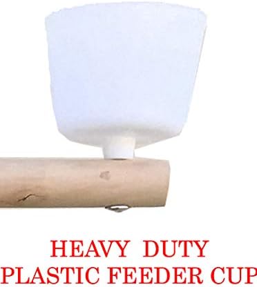 Large 23" Play T-Stand Perch Metal Base Parrot Bird Cage Amazon African Grey Macaw Cockatoo with Lockable Rolling Castors
