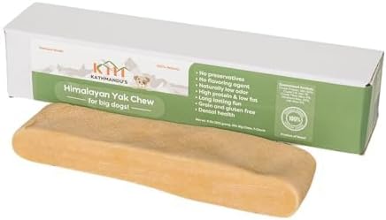 Authentic Himalayan Yak Cheese for Dogs - XXLarge (Pack of 1) - Sourced from Pristine Himalayan Foothill, Rawhide-Free, NO preservatives