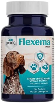 for Dogs - Vet-Formulated Joint Supplement with Green Lipped Mussel, Omega 3s & Hyaluronic Acid for Hip, Joint & Mobility Support - 90 Soft Gel Capsules