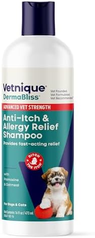 Dermabliss Dog Anti Itch Spray & Shampoo Bundle for Dogs & Cats, Hydrocortisone & Pramoxine Itch Spray Plus Max Strength Pramoxine Oatmeal Shampoo for Allergies, Itchy Skin & Paw Licking