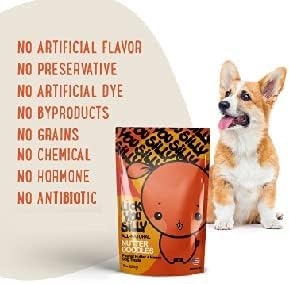 Lick You Silly: All-Natural Freeze-Dried Beef Liver and Peanut Butter Nutterdoodles Dog Treats - Made in the USA with Essential Ingredients for Dogs and Ages - 8 Ounce Pouch