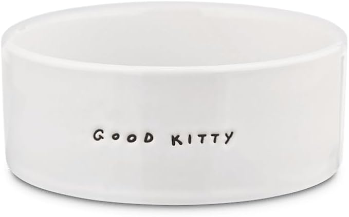 Harmony Good Kitty Ceramic Cat Bowl, 1 Cup