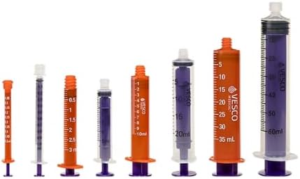 Vesco Medical ENFit Standard Tip Syringes, 5ml (1 Case ( Pack of 500))