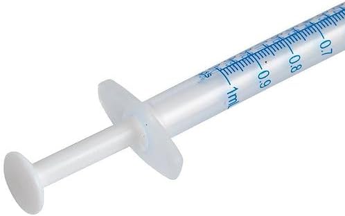 ONE-CARE 1ml Oral Syringe with Cap - Sterile, Individually Wrapped - 100 Dispensers, Slip Tip, Uses include oral administration of medicine for infants, adults and animals