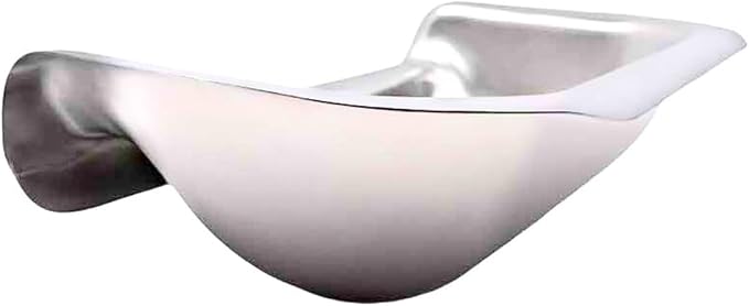 Fluff Trough 7.25 Inch Tall Elevated Dog Bowls Stainless Steel Raised Dog Bowl with Stand Holds 2 Cups Pet Food Vet Recommended, Dishwasher Safe Feeder Station