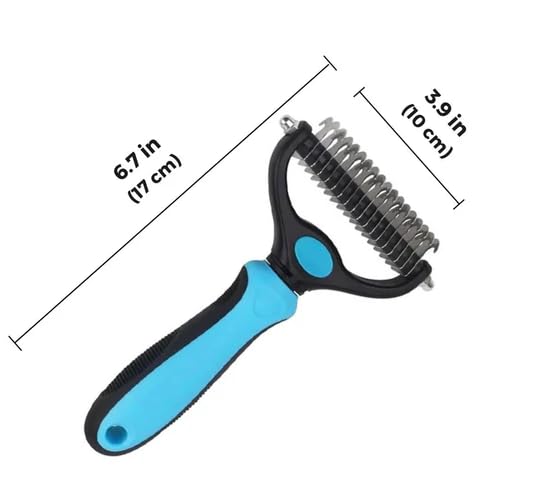 Nvroome ShdAway Professional Deshedding Tool - 2026 New Undercoat Rake Pet Brush Removes Tangles Knots (Rose)