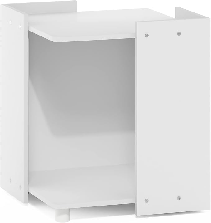 Furinno Peli Litter Box Enclosure, Solid White