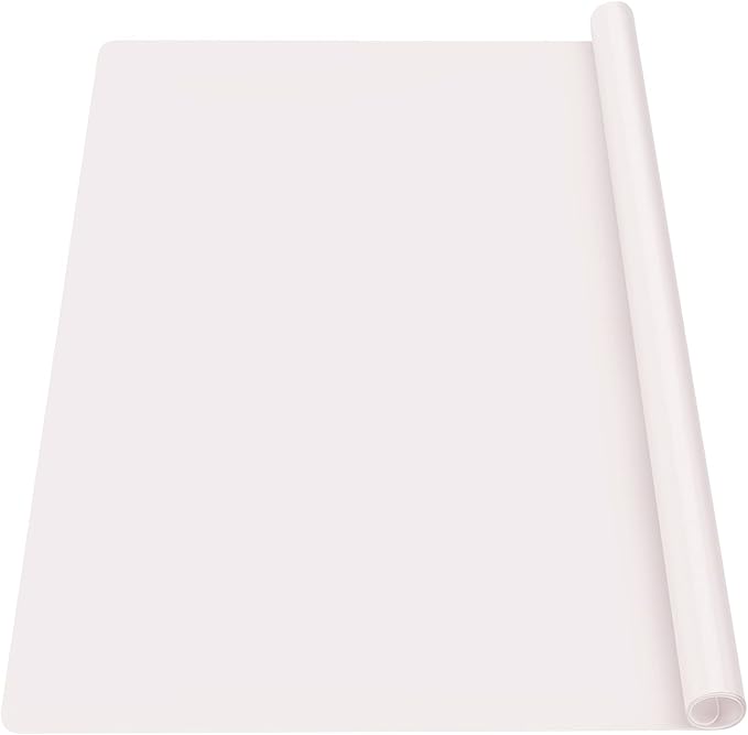 Gartful Extra Large Silicone Mat for Crafts, 25.2 x 17.7 inches Epoxy Resin Jewelry Casting Molds Premium Silicone Placemat Nonskid Nonstick Countertop Protector, Beige
