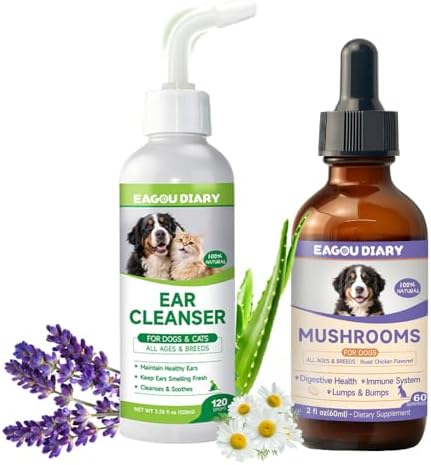 Dog Ear Cleaner Solution - Turkey Tail Mushroom for Dogs