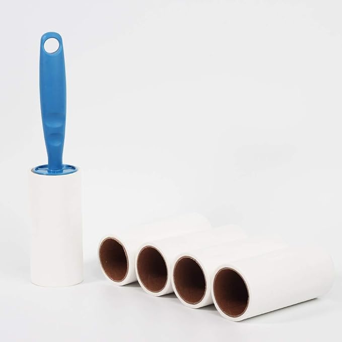 5 pcs Sticky Paper Roller Super Clothes Lint Rolling Remover Sofa Curtain Fabric Pet Hair Dust Fuzz Removal