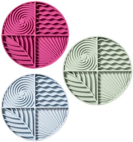 Paradise 3-Pack Bundle – Dog Lick Mats for Slow Feeding & Anxiety - Non-Slip Silicone Slow Feeders with Suction Cups - Dishwasher Safe Pet Dishes for Grooming, Training, and Boredom Relief