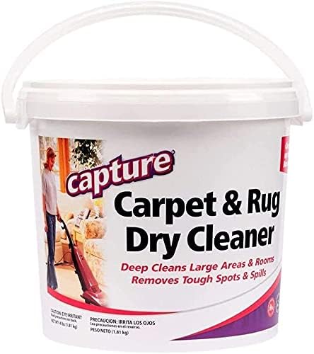 Capture Carpet & Rug Dry Cleaner w/Resealable lid (4 Pound) and Capture Spot and Stain Remover Carpet, Couch, Sofa Cleaner (32 oz) Bundle