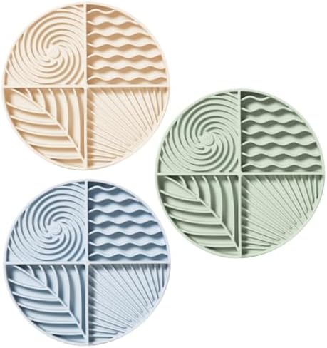 Paradise 3-Pack Bundle – Dog Lick Mats for Slow Feeding & Anxiety - Non-Slip Silicone Slow Feeders with Suction Cups - Dishwasher Safe Pet Dishes for Grooming, Training, and Boredom Relief