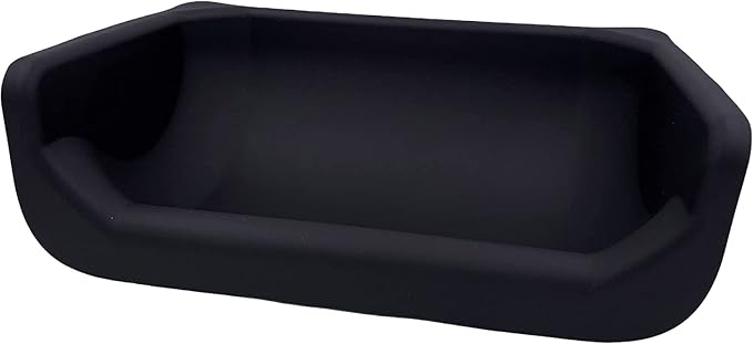 Fluff Trough Elevated Dog and CAT Feeder, Black, X-Large