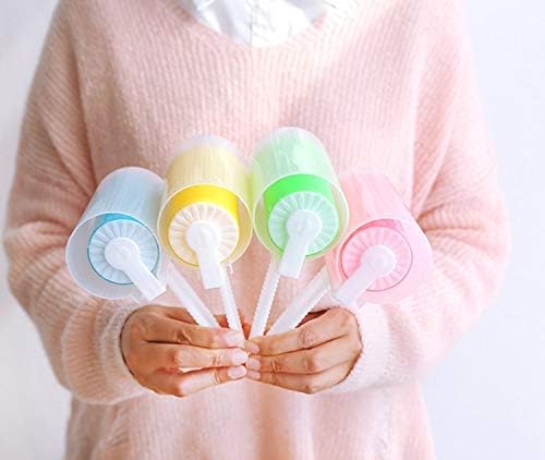 Reusable Lint Remover Washable Silicone Dust Wiper Cats Dog Pet Hair Cleaning Brush Tools Sticky Roller(White-Dinosaur Doodle4)
