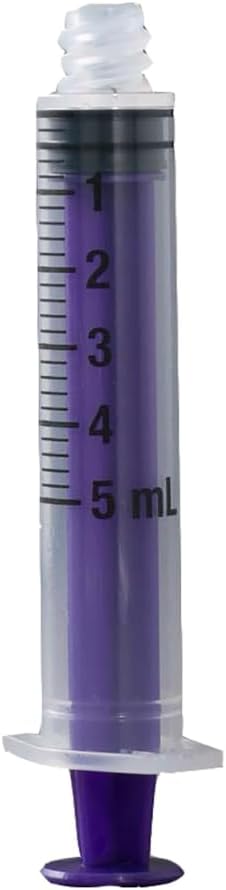 Vesco Medical ENFit Standard Tip Syringes, 5ml (Pack of 100)