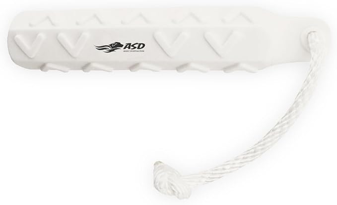 Avery ASD 2" HexaBumper Hunting Sporting Gun Dog Game Retriever Dummy | Water & Upland Mark Training Retrieval Tool | Hexagonal, Floating Design, Easy-Grip Texture, Throw Rope, White (02701)