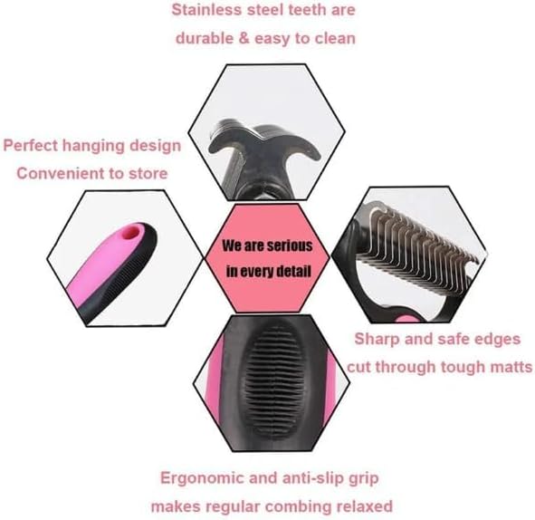 SWZEC acssart pet Grooming Brush Original - Pet Pro Grooming Tool (Blue,X1PCS)