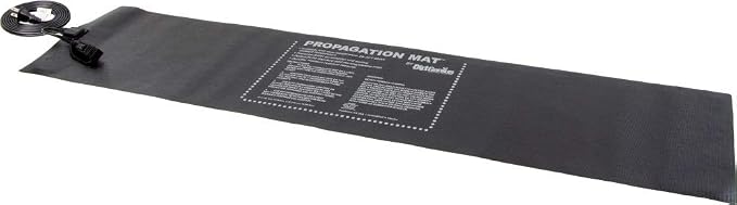 Dirt Genius 19011 Seed Starting Propagation Heat Mat,Daisy Chainable, 60Watt, 12" x 48", Black