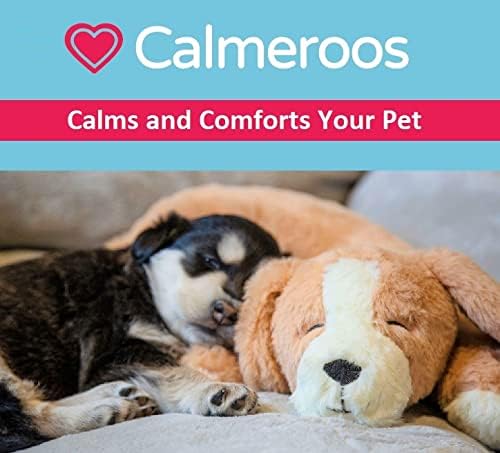 Plush Heartbeat Toy - Calming Anxiety Relief Toys for Puppies and Kittens - Heartbeat in a Soft Comforting Pet Plush for Dogs and Cats (Cream with Heart ONLY)