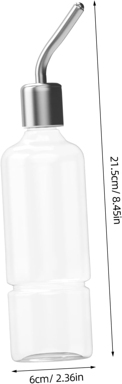 2Pcs No-Leak Pet Water Bottles - Easy Install Hanging Dispensers for Rabbits, Chinchillas, Guinea Pigs, Transparent Design, Durable Materials