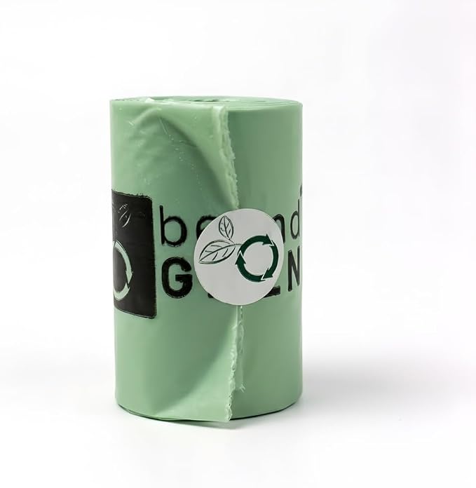 beyondGREEN Dog Waste Bags – Folded Rolls – Made in USA, Leak-Resistant, Extra-Strong - 16 Rolls - 15 Bags per Roll - 240CT