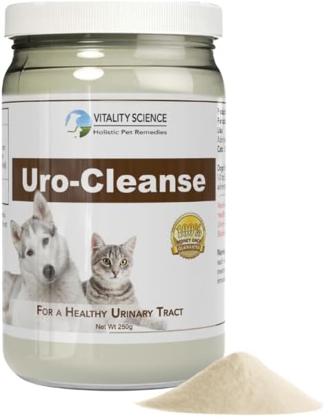 Vitality Science URO-Cleanse for Dogs | Aid for Urinary Tract, Bladder, Kidney Health | D-Mannose, Arabinogalactan, Zeolite | Prevents and Eliminates UTI, Bladder Issues | Dog Incontinence Supplement