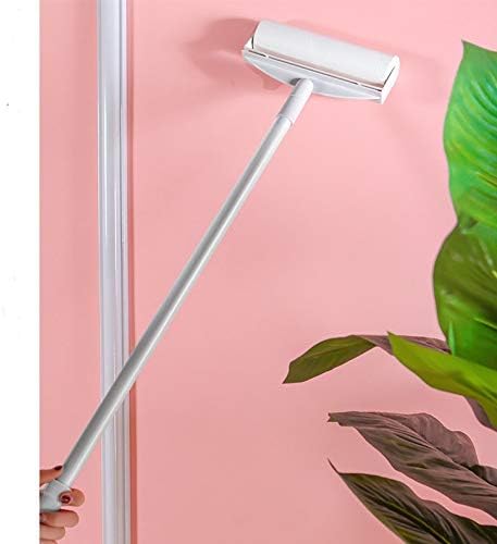Long Handle Tear-Off Sticky Paper Roller Floor Portable Retractable Brush for Hair Cloth Furniture Dog Wool Sheet