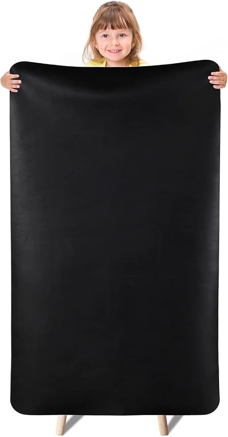 Warome Heat Resistant Mat, 47"x 23" Silicone Mat, Extra Large Silicone Mats for Kitchen Countert, Nonslip Kitchen Countertop Protector for Baking/Crafts, No Creases-Black