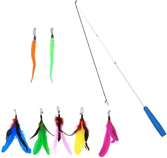 Smokey's Stash Cat Catnip Spray, Dried Organic Catnip, 2pc Fishing Poles and Funny Toy Refills