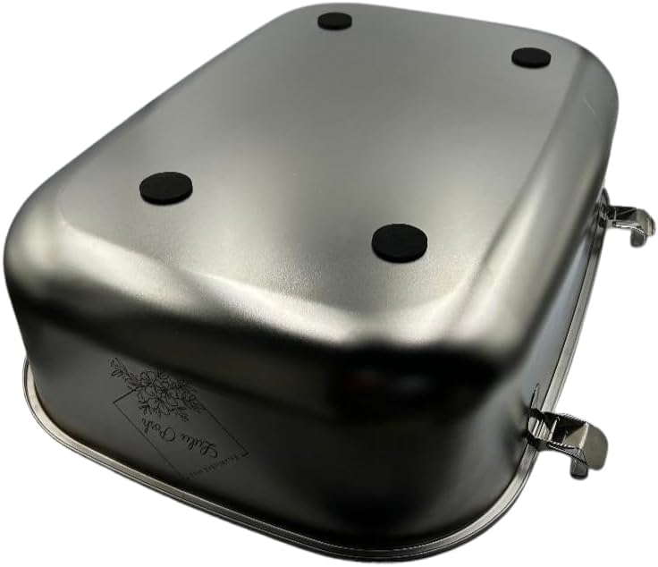 Extra Large Stainless Steel Cat Litter Box with High Sided Enclosure, Odor Resistant Metal Litter Pan, Non-Stick Easy Clean, Includes Scoop & Holder, Leakproof Anti-Scatter Design
