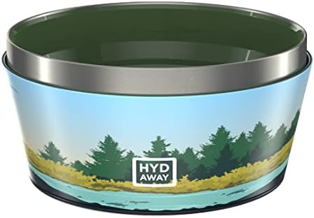 HYDAWAY Collapsible Bowl Bundle - Two 1-Quart and Two 1.5-Cup Insulated Bowls - BPA-Free, Press-Fit Lids, and Space-Saving Design for Camping, Travel, and Everyday Meals