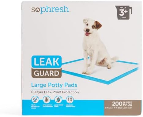 So Phresh by Petco Large Leak Guard Quilted Potty Pads Count of 200