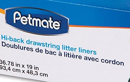 Petmate Drawstring Hi-Back Litter Box Liners (Pack of 4)