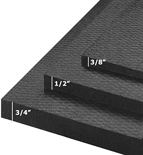 American Floor Mats - Heavy Duty Stall Tiles - Stable/Horse Tiles - Thick, Durable Rubber Flooring Solid Black 1 Center Tile 1/2" Thick