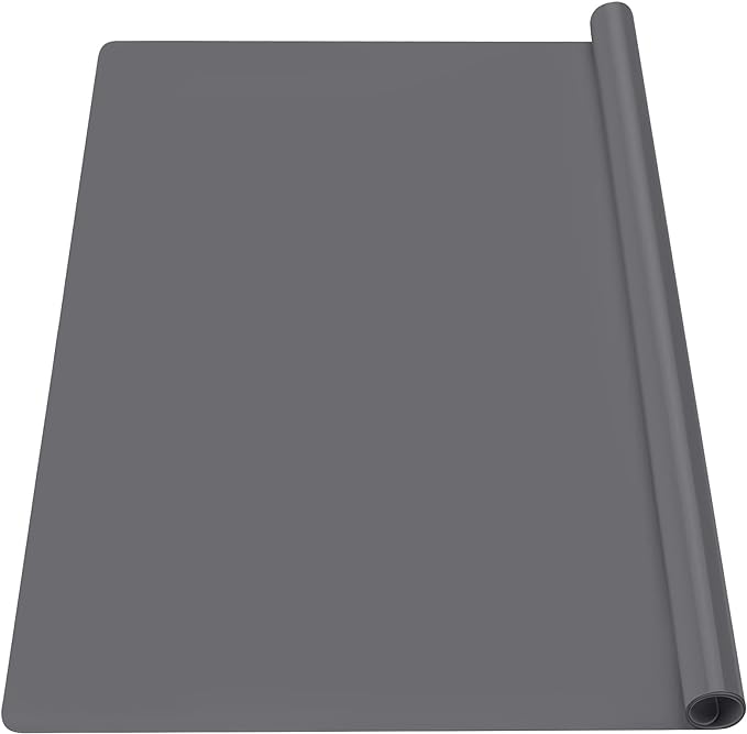 Gartful Silicone Mat Dark Grey 25.2" x 17.7", Large Craft Sheet, Desk Work Mat & Countertop Protector