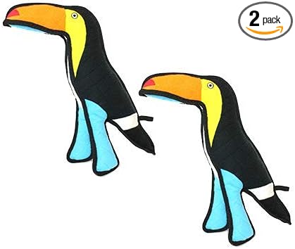 TUFFY® - 2 Pack Original : Toucan Dog Toy : : Ultra Durable Plush Toy with Multiple Layers & Reinforced Seams, Washable and Floats, Original Construction