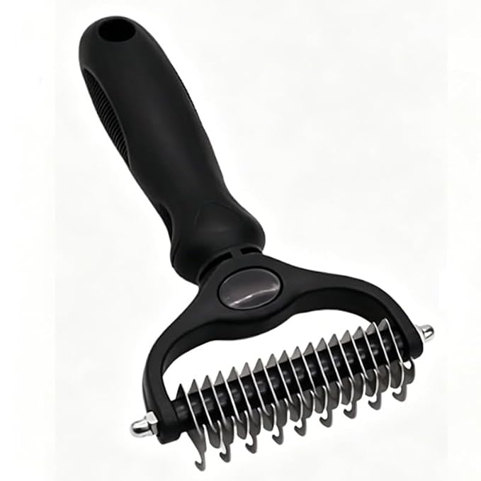 acssart Pet Grooming Brush Original - Pet Pro Grooming Tool, Deshedding for Cats & Dogs (Black)